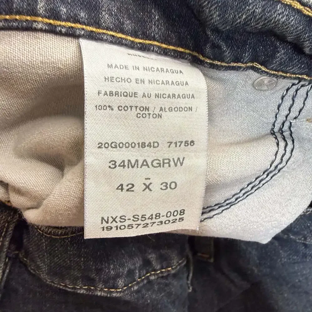 Magellan Outdoors Men's Dark Wash Regular Fit Denim Jeans Size 42x30